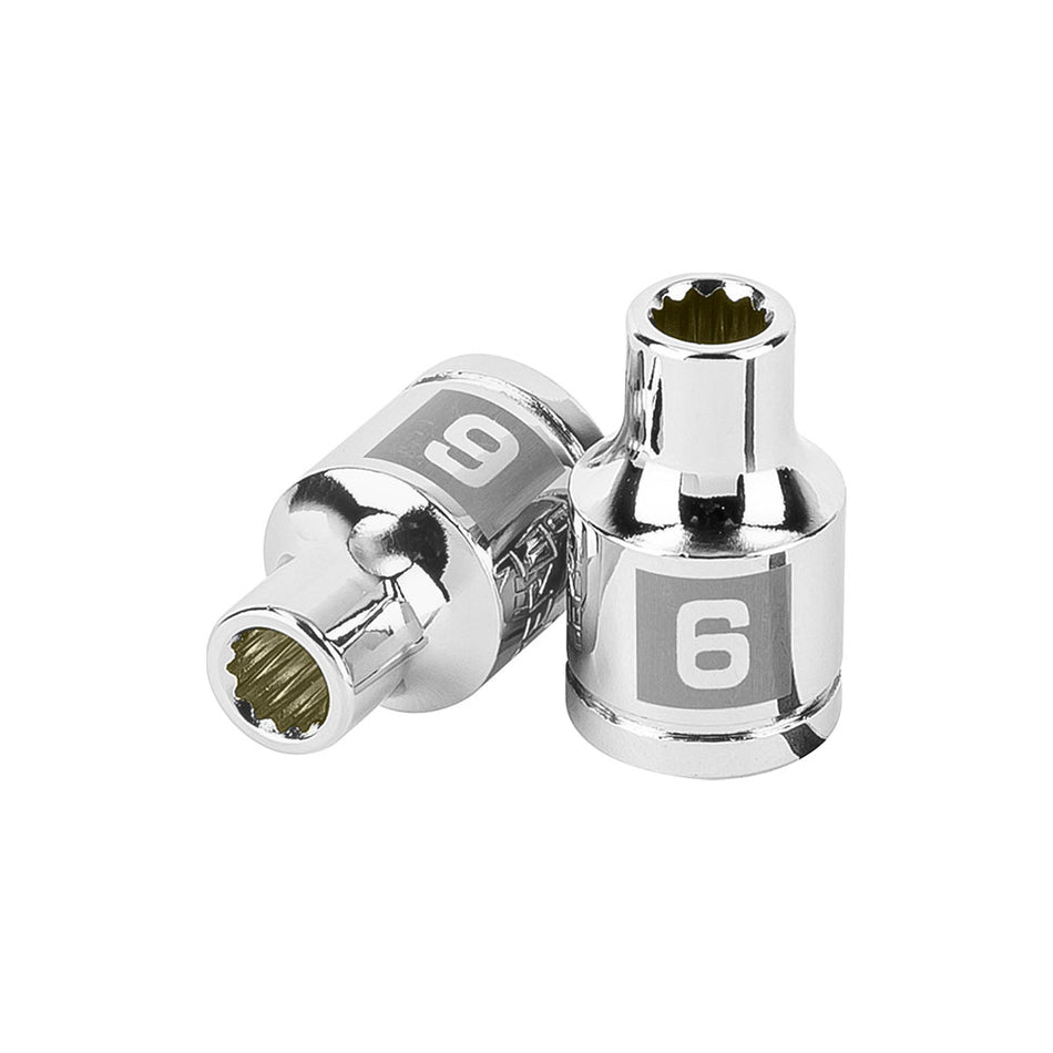 Dado de 6 mm, 12 puntas, cuadro 3/8', Tr