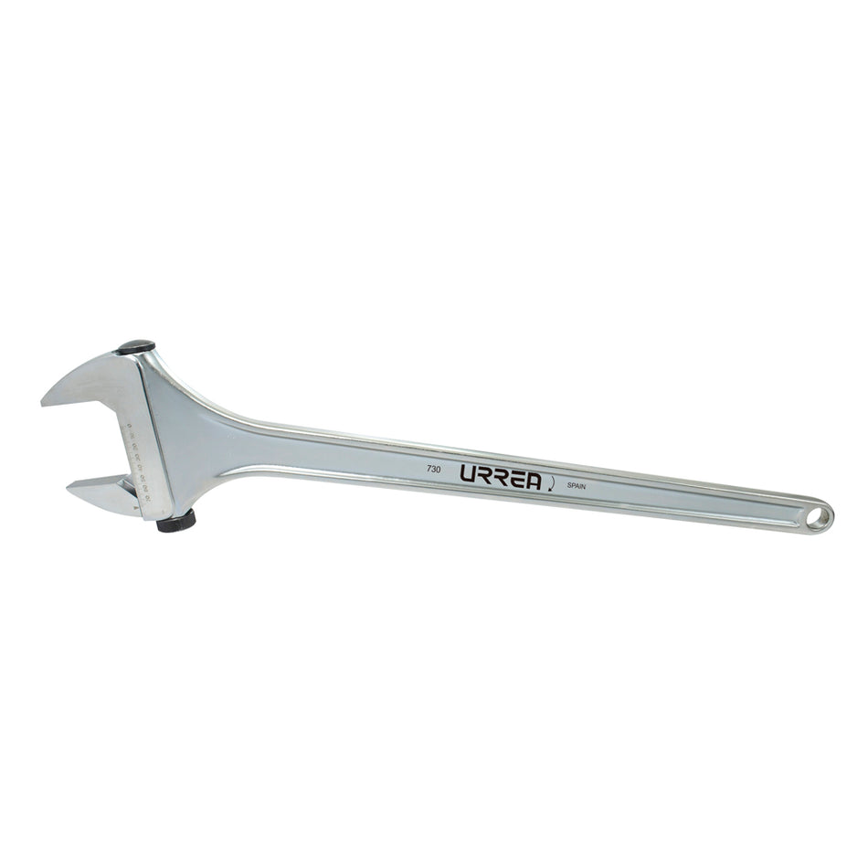 Llave ajustable cromada con ajuste rápido 30" Urrea 730