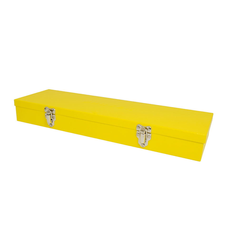 Caja metálica usos múltiples color amarillo 19" x 6" x 2" Surtek TB02