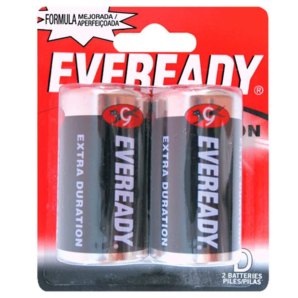 Pila alcalina Eveready® "D", 2 piezas Surtek 1250-2