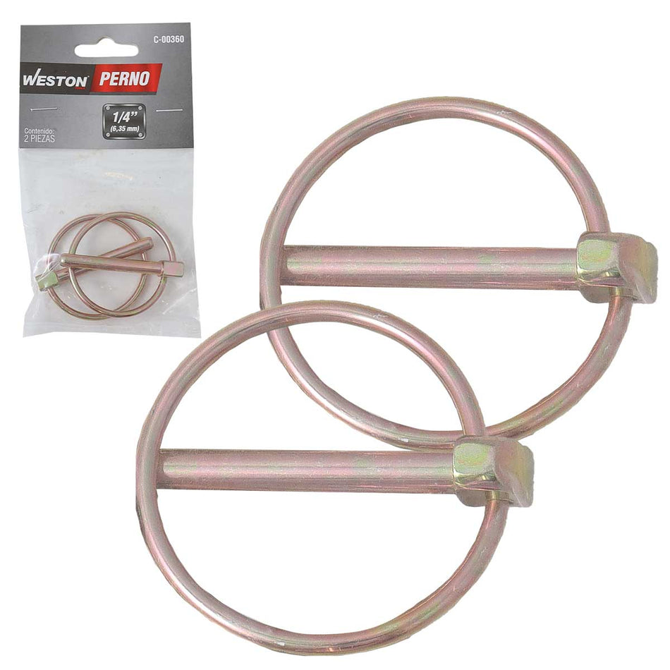 PERNO 1/4" (PRECIO X PIEZA - EMPAQUE C/2