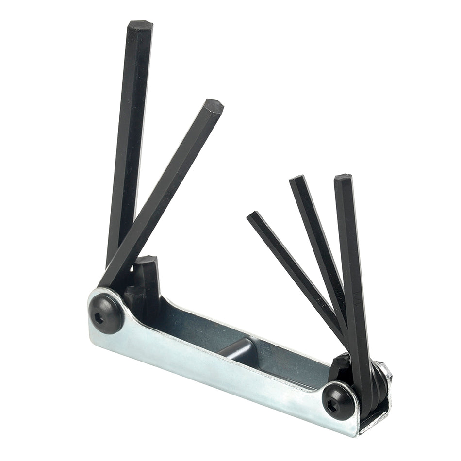 Juego de llaves hexagonales tipo navaja en pulgadas 3/16" A 3/8" estuche metálico, 5 pz Urrea 4994