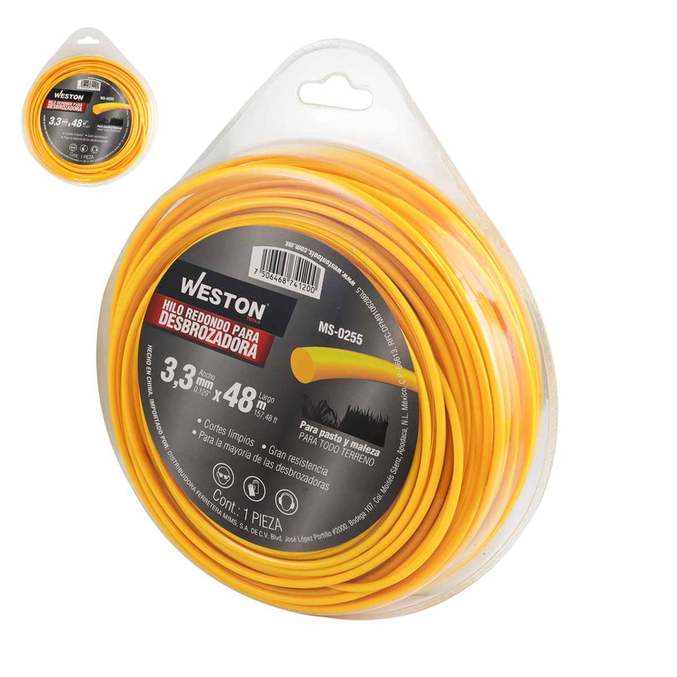 HILO REDONDO P/DESBROZADORA EN BLISTER 3