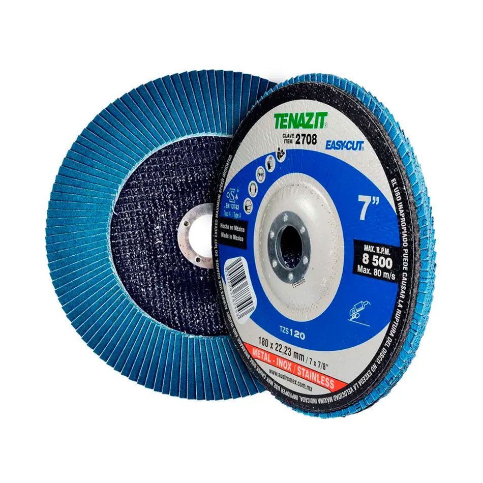 Disco laminado de zirconio - grano 120 d