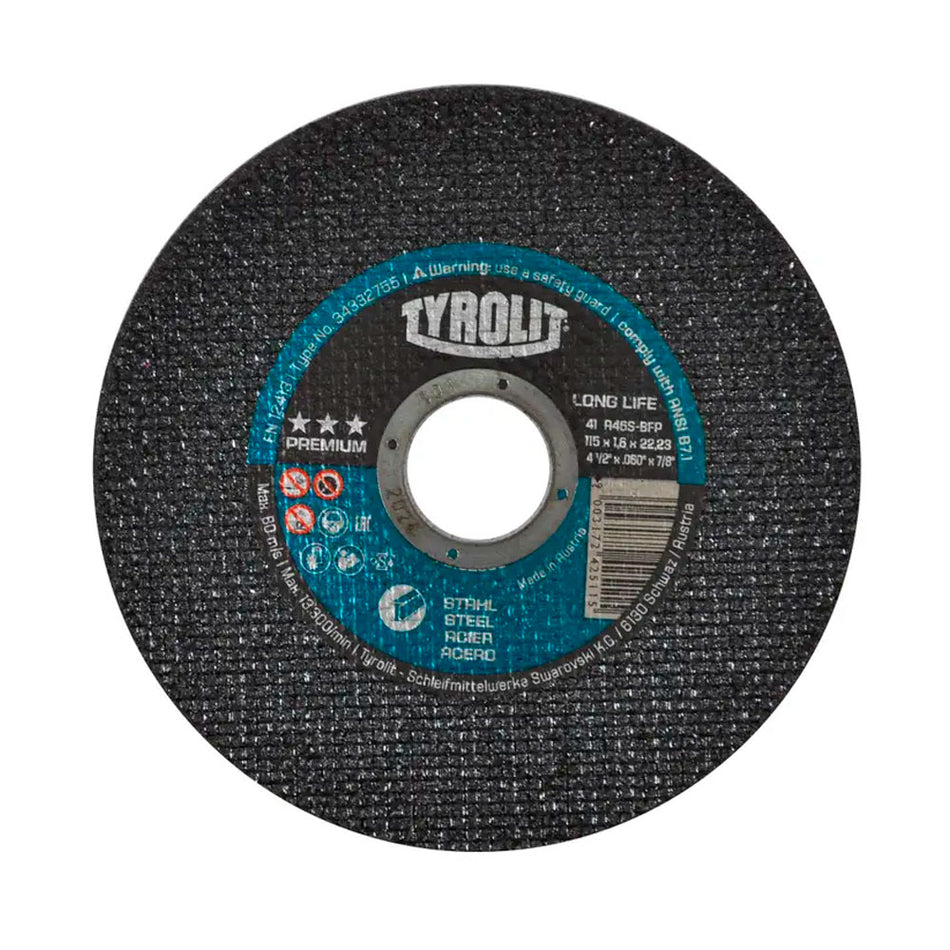 Disco abrasivo para corte de acero al ca