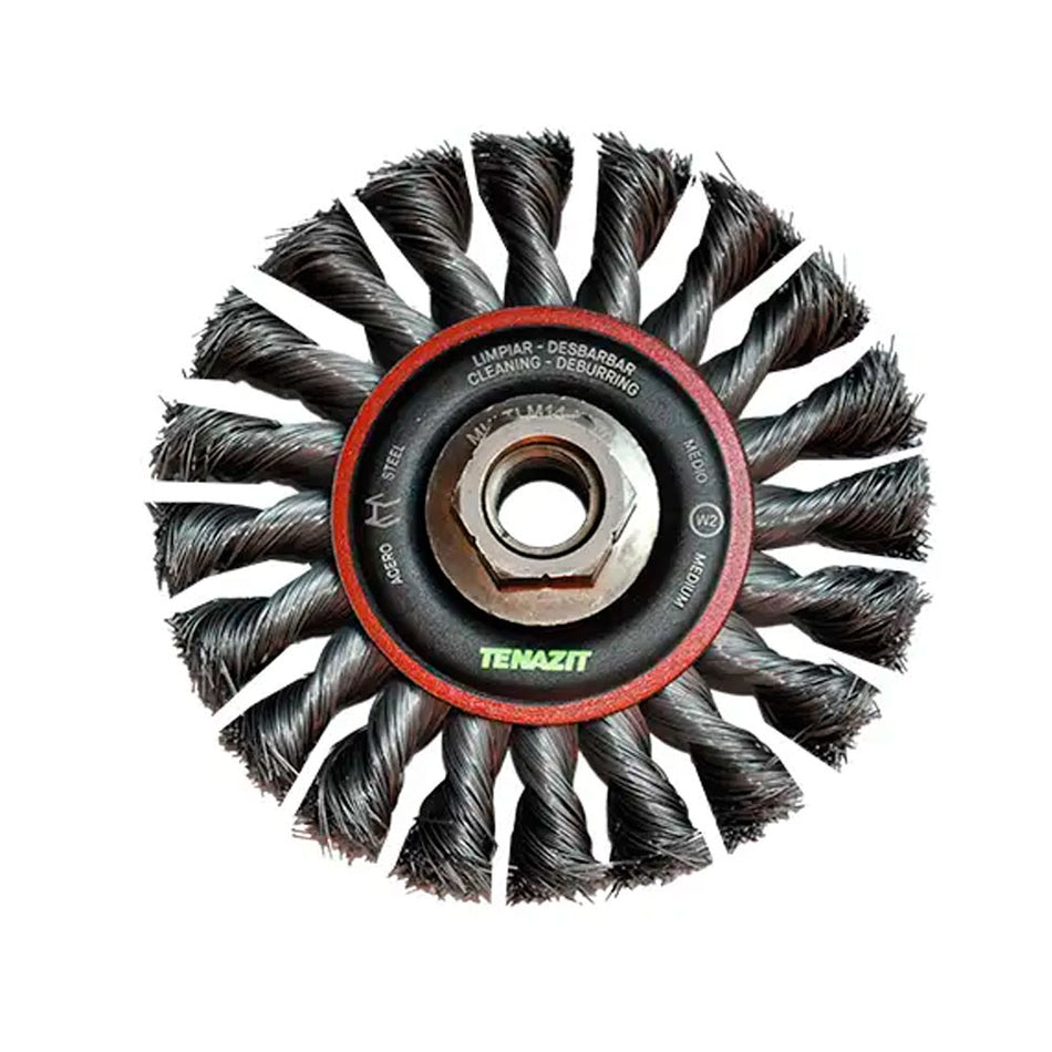 Cepillo circular trenzado de 115 x 0.37