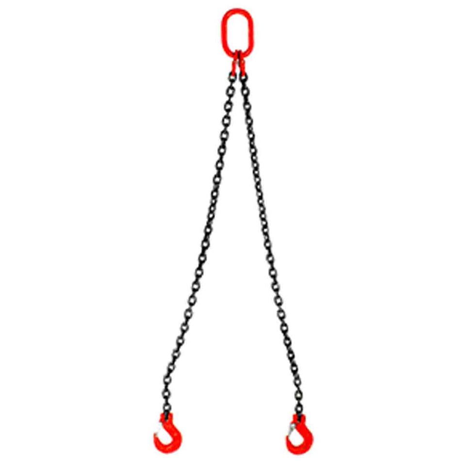 ESLINGA DE CADENA 3/8" G80 6M DOBLE GANC