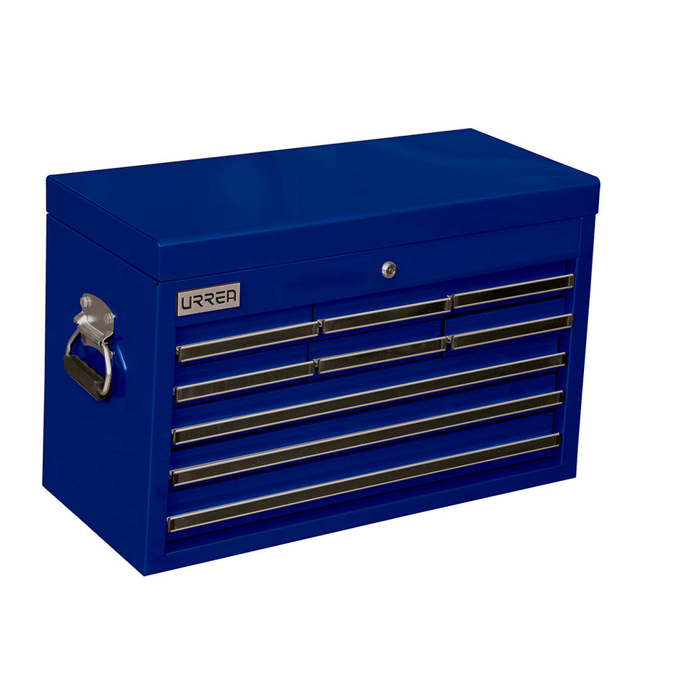 Gabinete superior 9 gavetas color azul serie X 27" Urrea X27S9A