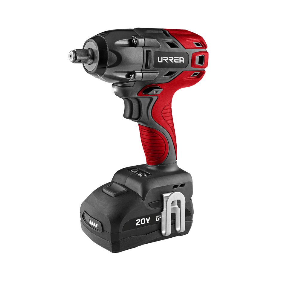 Pistola de impacto 1/2" a batería Litio-ion 20 V 170 Nm Urrea LI1120