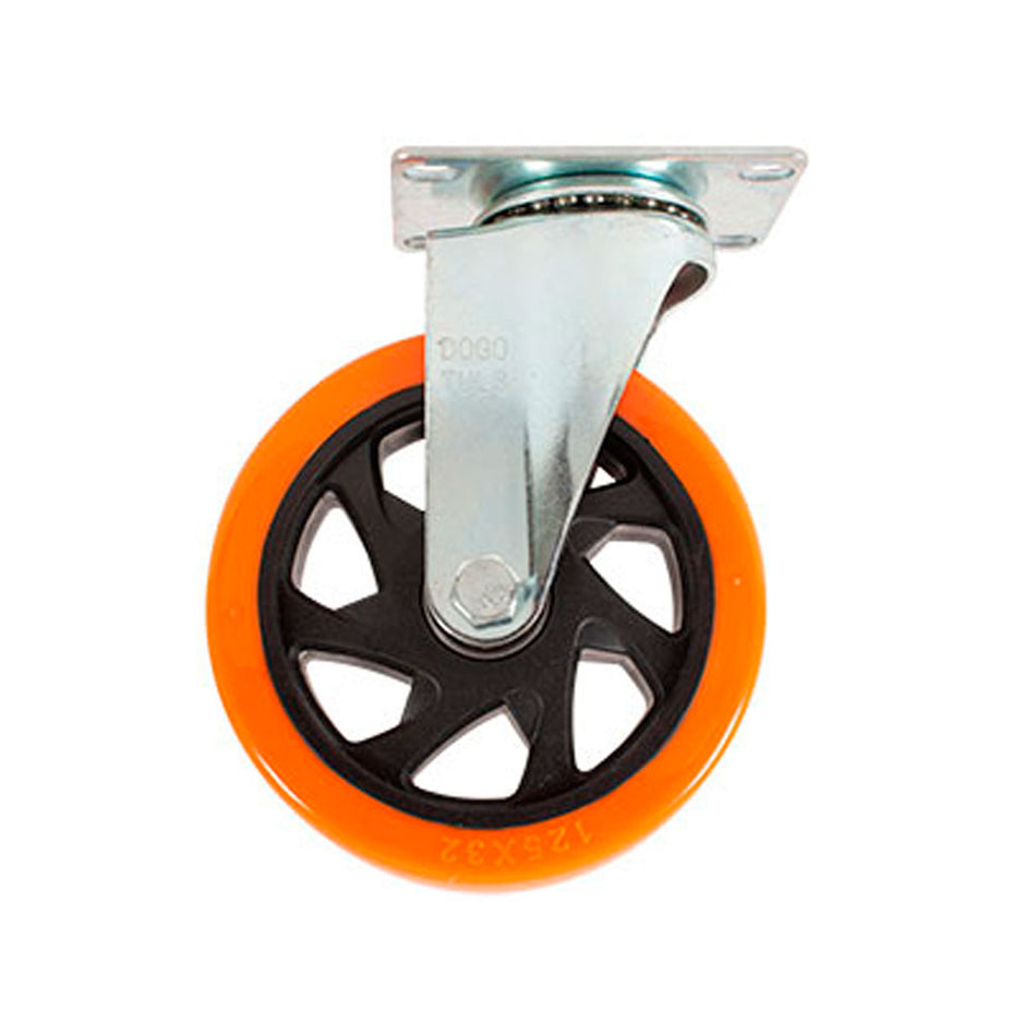 RODAJA PVC NARANJA GIRATORIA 5" DOGOTULS ZF5237