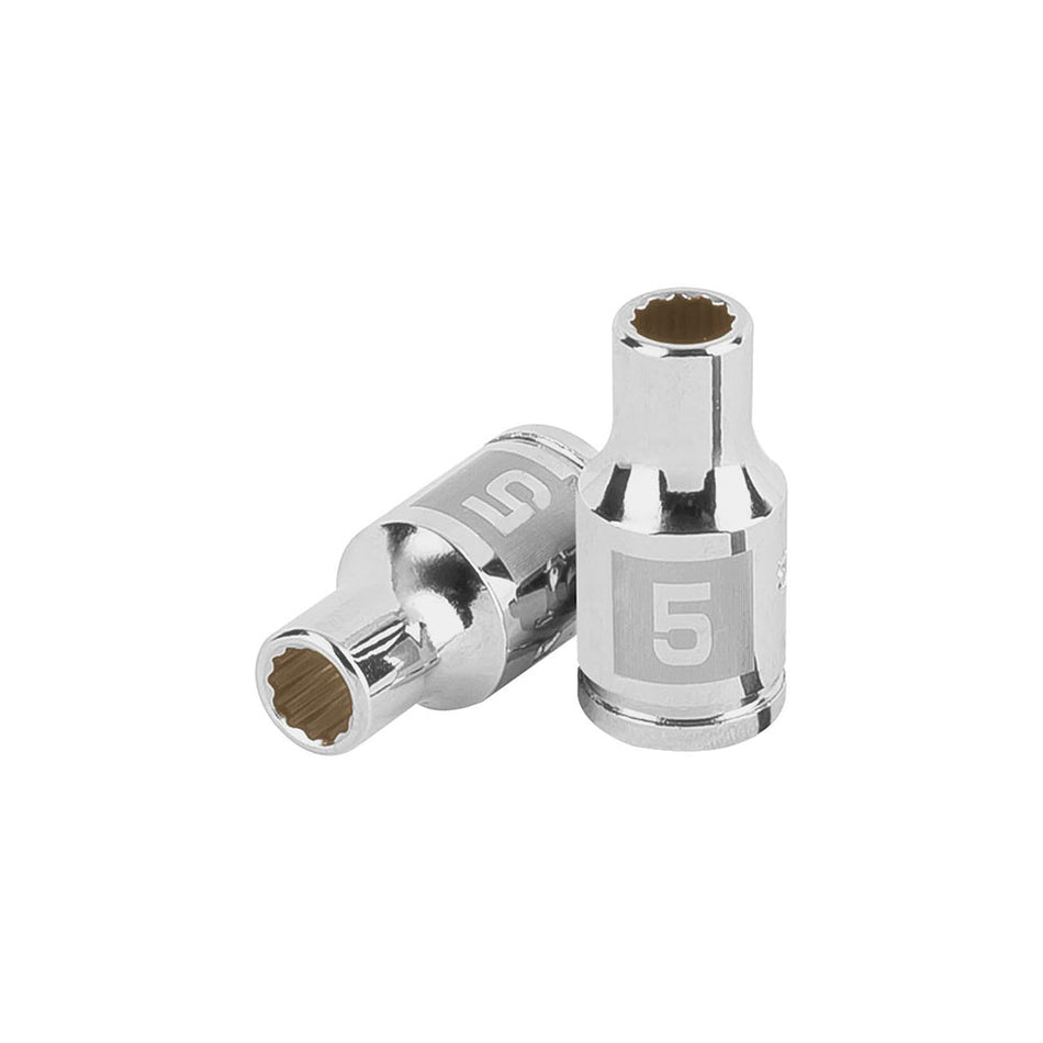 Dado de 5 mm, 12 puntas, cuadro 1/4', Tr