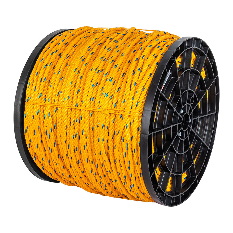 Metro de cuerda amarilla de 10 mm en rol