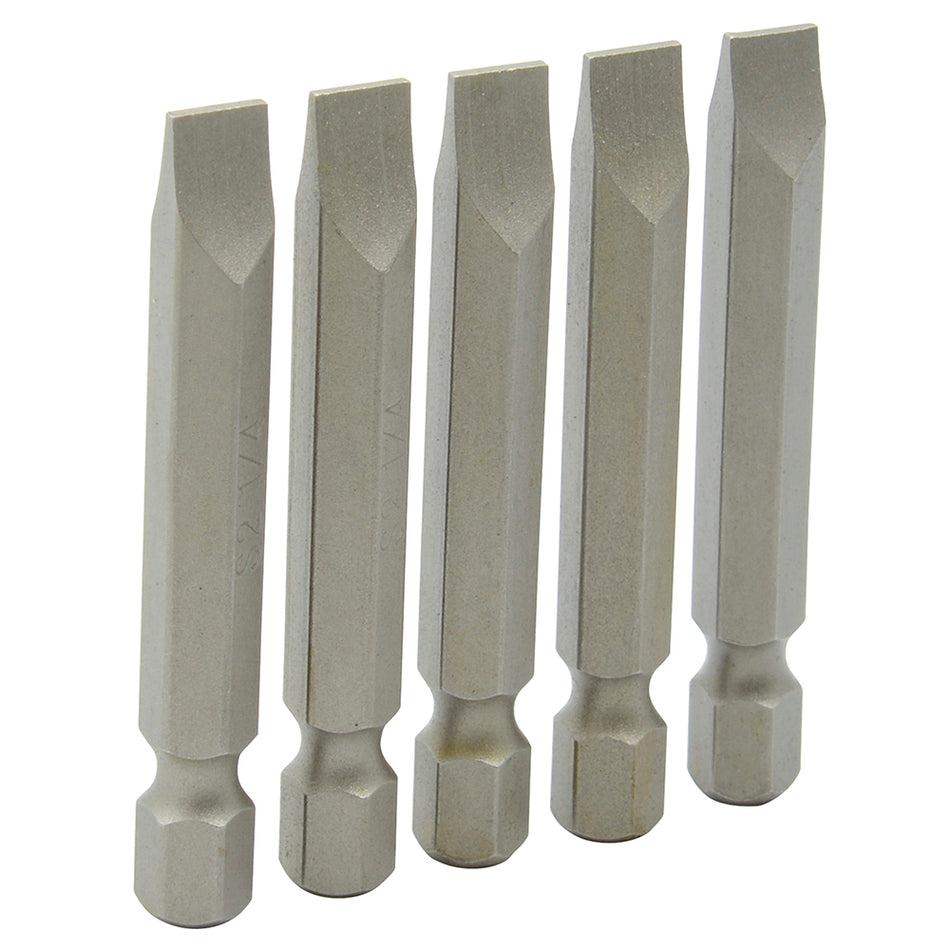 Punta plana para destornillador hexágono de 1/4", 3/16" x 2" Surtek PF523