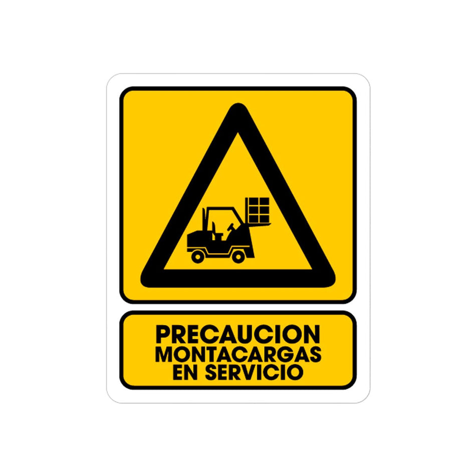 SEÑALAMIENTO MONTACARGAS EN SERVICIO 25