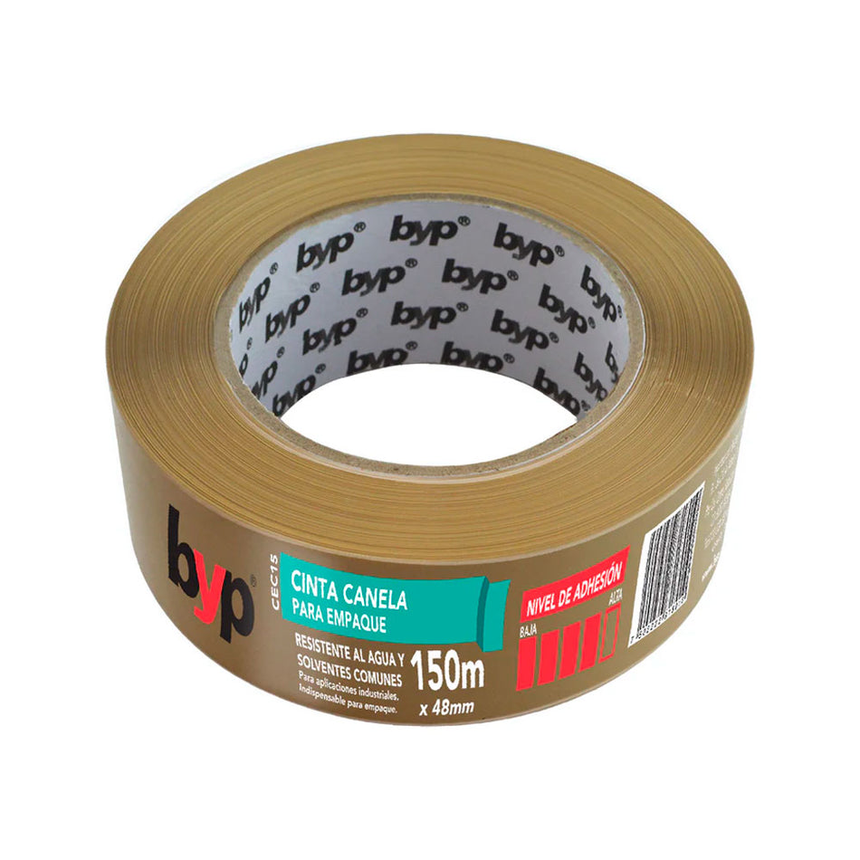 CINTA CANELA PARA EMPAQUE 48 mm X 150 M.