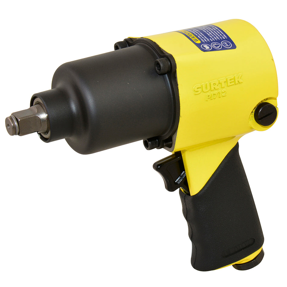 Pistola de impacto neumática cuadro de 1/2" 420 Ft-lb sistema twin hammer Surtek PI712