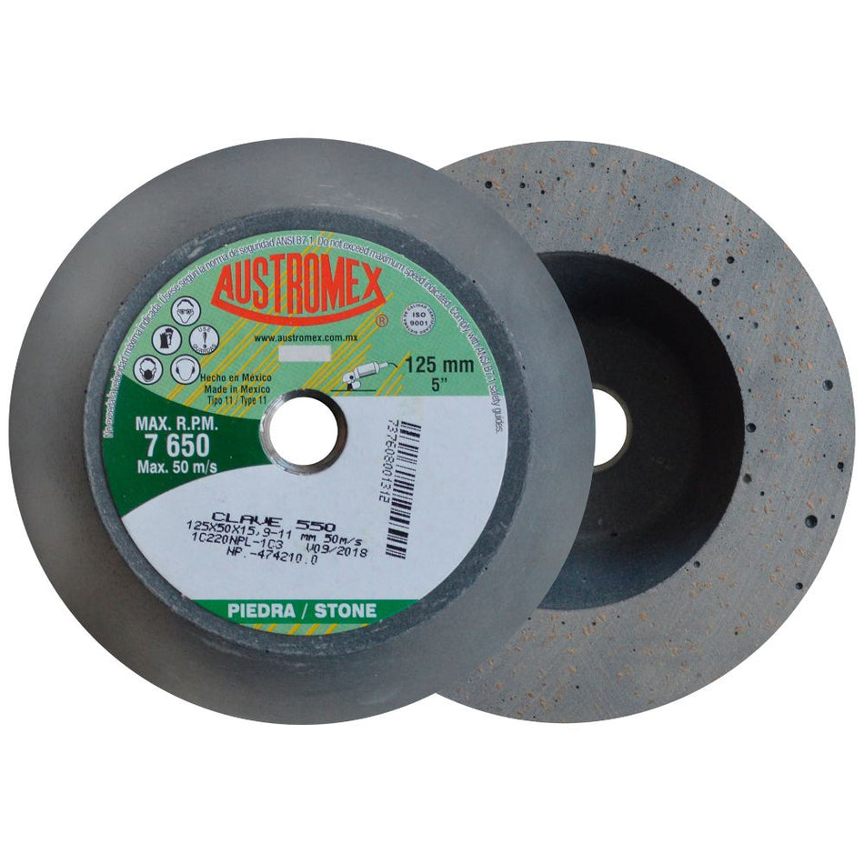 Copa abrasiva Shellac de 125 x 50 x 15.9