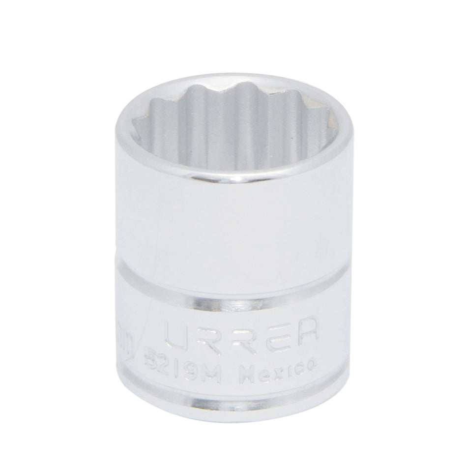 Dado cuadro de 3/8", 12 puntas, métrico, 22 mm Urrea 5222M