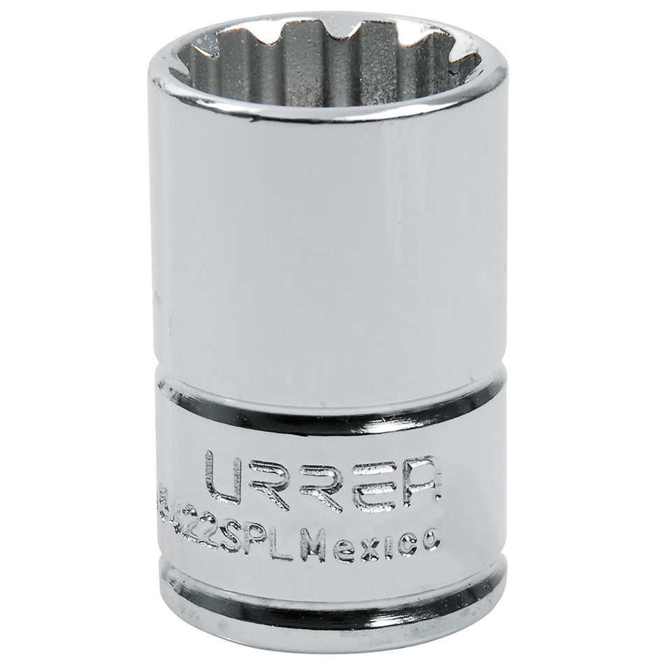 Dado spline cuadro de 1/2", # 22 Urrea 5422SPL