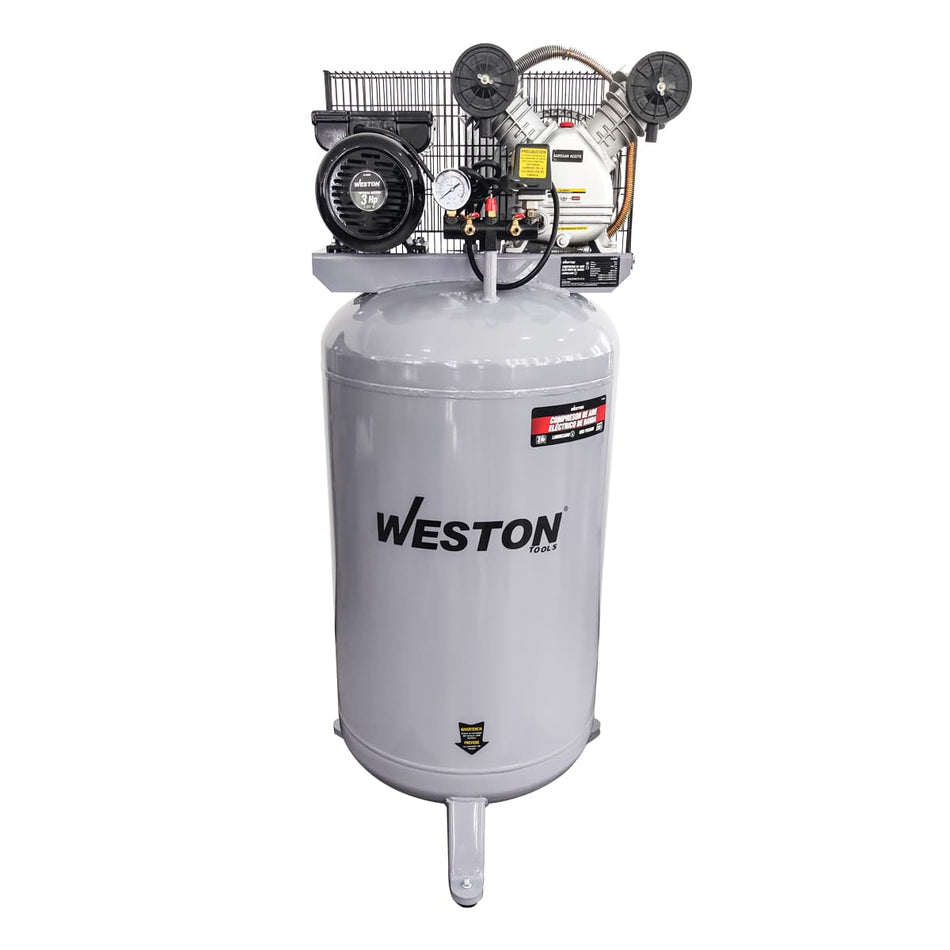 COMPRESOR VERTICAL DE BANDA 3HP 230L 110