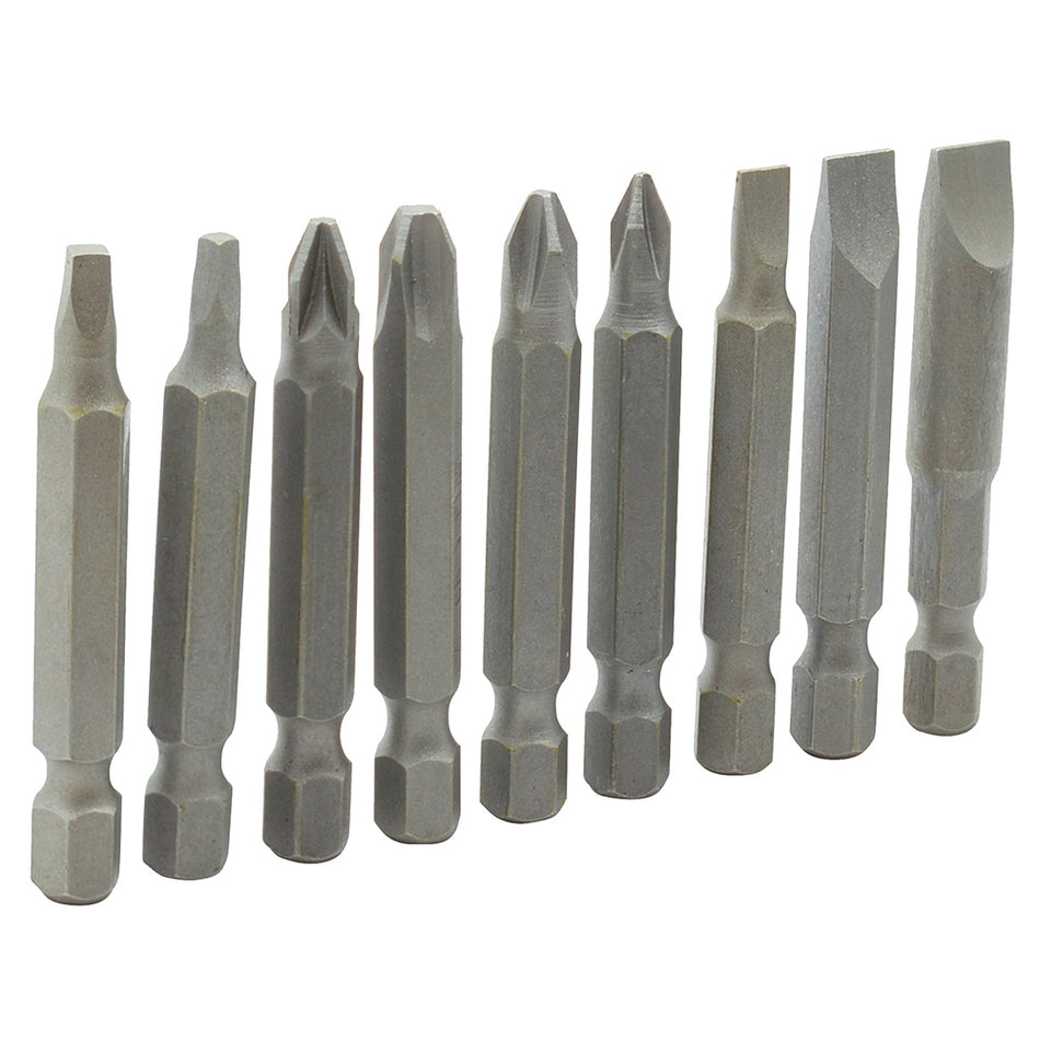 Juego combinado de puntas hexágono de 1/4", 9 piezas en blíster Surtek PFC9