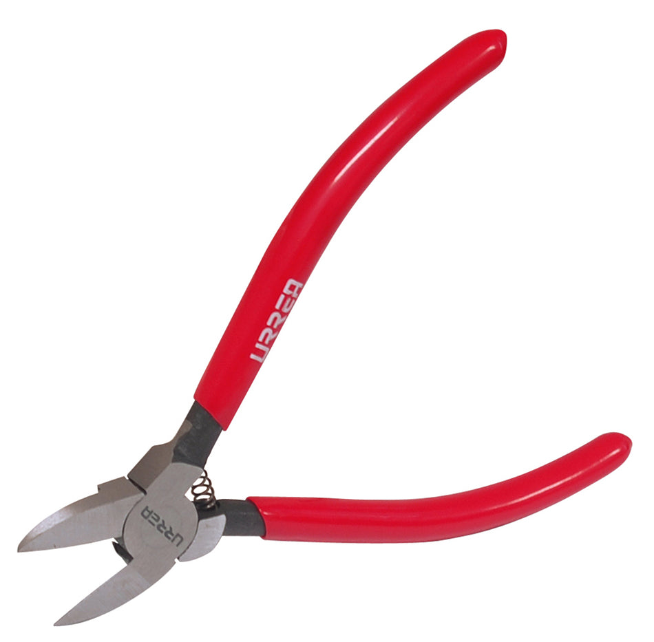 Pinza corte al ras para plástico y materiales no ferroso con mango rubber grip 5" Urrea 211G