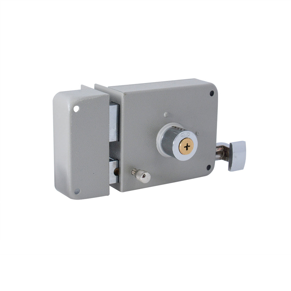 Cerradura de sobreponer función instala fácil, izquierda, llave tetra, en caja Lock 13CS