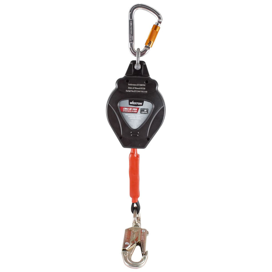 LÍNEA DE VIDA AUTORETRÃCTIL DE 3M 140KG