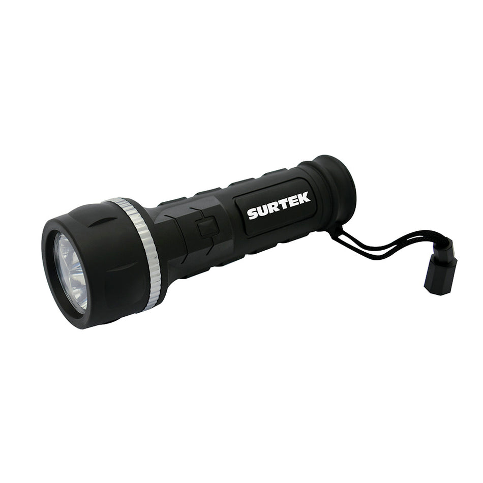 Linterna de LED anti-impacto a baterías 3 pilas "D" de 12 lm Surtek LA33D