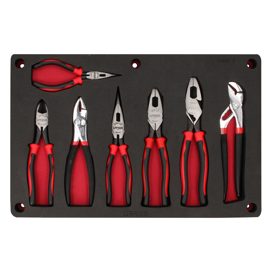 Juego combinado de herramienta 7 piezas, CH282P-C Urrea CH282P