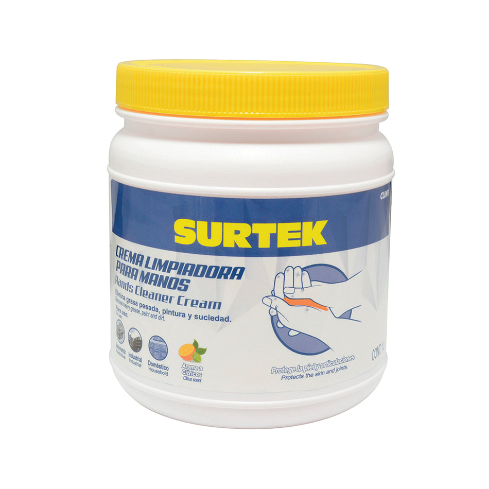 Crema desengrasante limpiadora de manos 1 Lt Surtek CLIM1