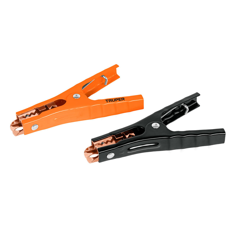 Caballete con 2 caimanes para cables pas