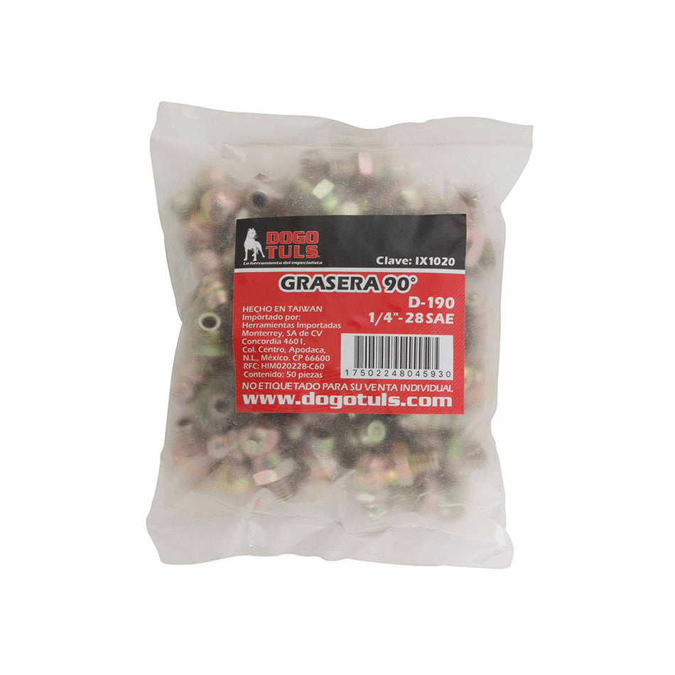 GRASERA 90° D-190 1/4-28 SAE DOGOTULS IX1020