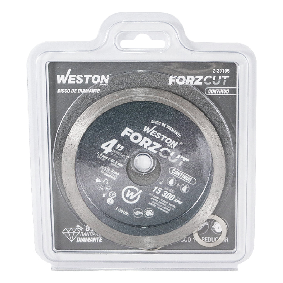 DISCO DE DIAMANTE RIN CONTINUO 4" FORZCU