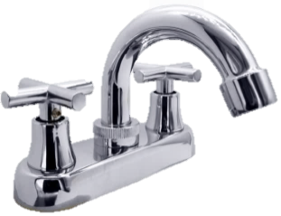MEZCLADORA LAVABO 4" METALICA CRUCETA