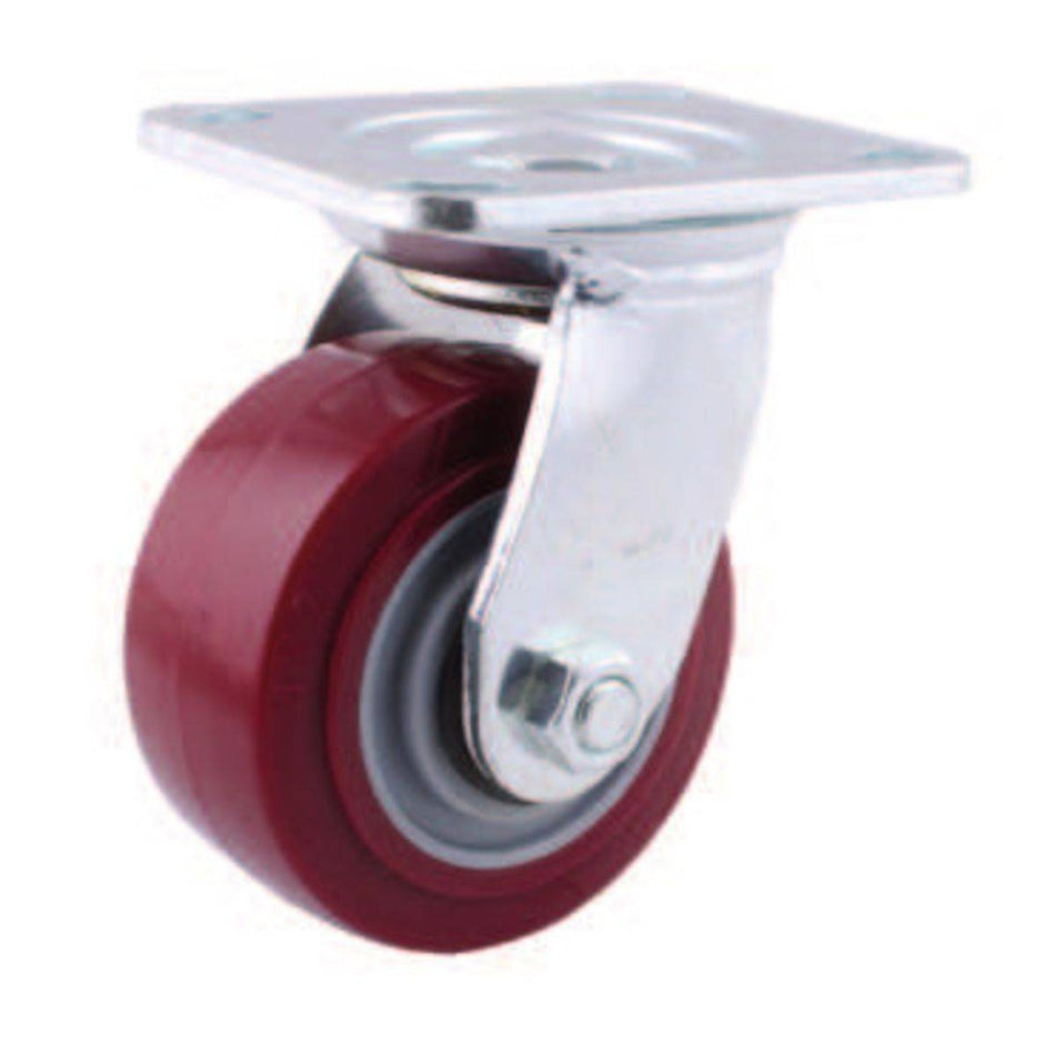 RODAJA MARRÓN PU GIRA. 5X2", WESTON