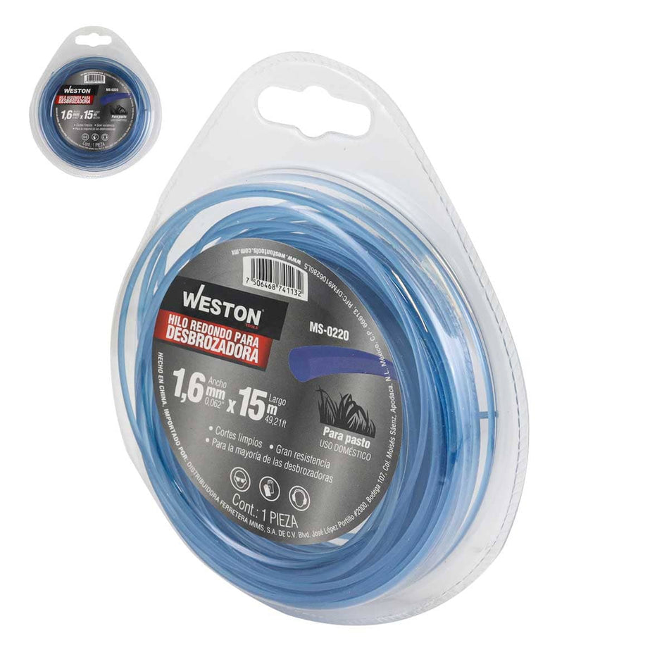 HILO REDONDO P/DESBROZADORA EN BLISTER 1
