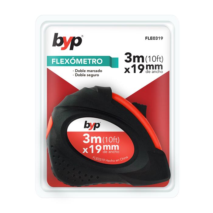 FLEXÓMETRO 3 M. X 16 MM.     (CAJA DISPL