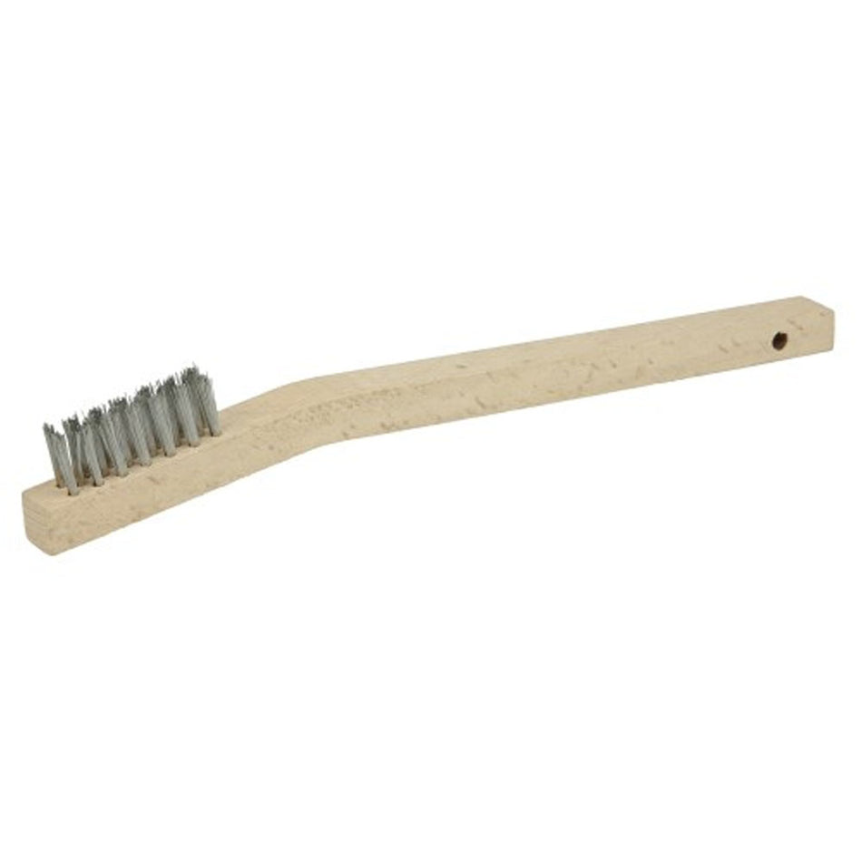 Mini cepillo de acero inoxidable con man