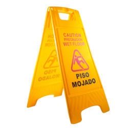 SENALIZACION D/PISO MOJADO 30*62CM; PESO