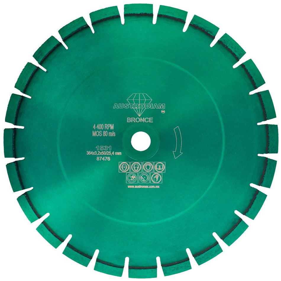 Disco de diamante de 350 x 3.3 x 50 mm p