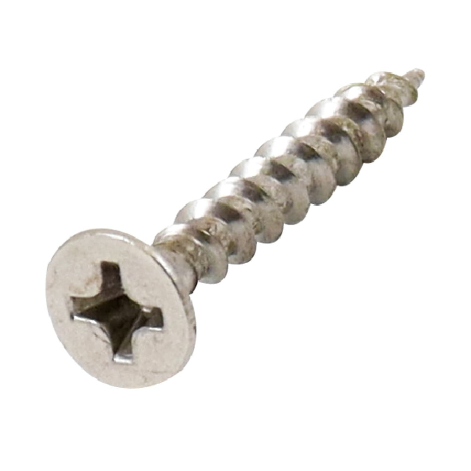 PIJA PLANA PARA MADERA NIQUELADA#6 x 1 -