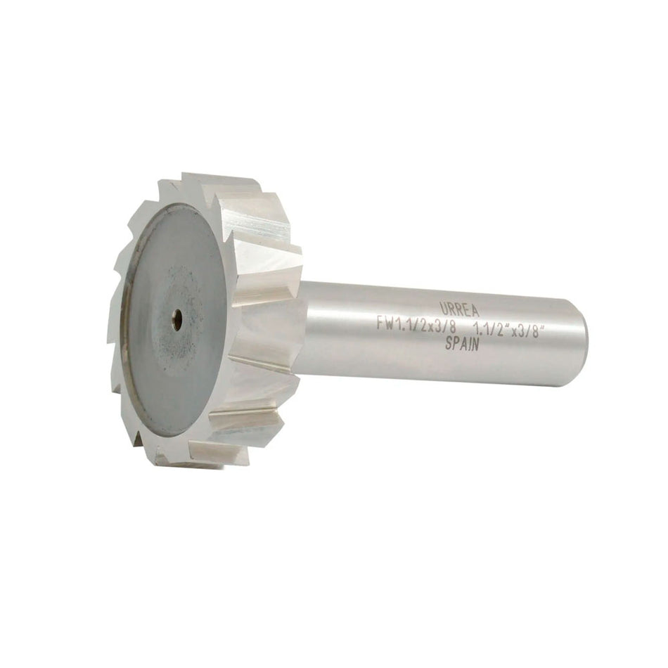 Fresa tipo woodruff de acero 1/2" x 1/16" Urrea FW1/2X1/16
