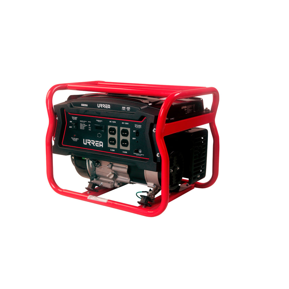 Generador a gasolina 3000 W, 212 cc, voltaje de salida 120 V Urrea GG835A
