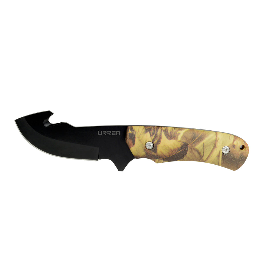 Cuchillo de acero inoxidable con mango de plástico de 8-5/16", para campamento Urrea 685