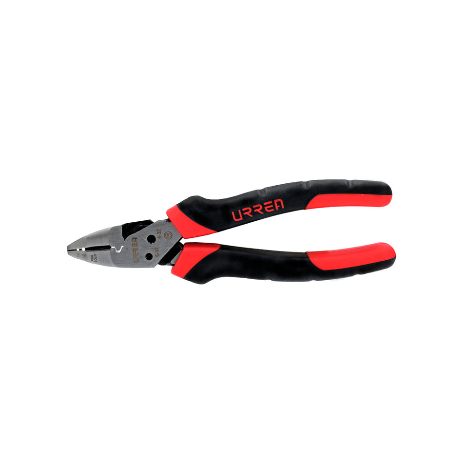 Pinza multipropósitos con mango bimaterial de 7" corte lateral Urrea 207MP