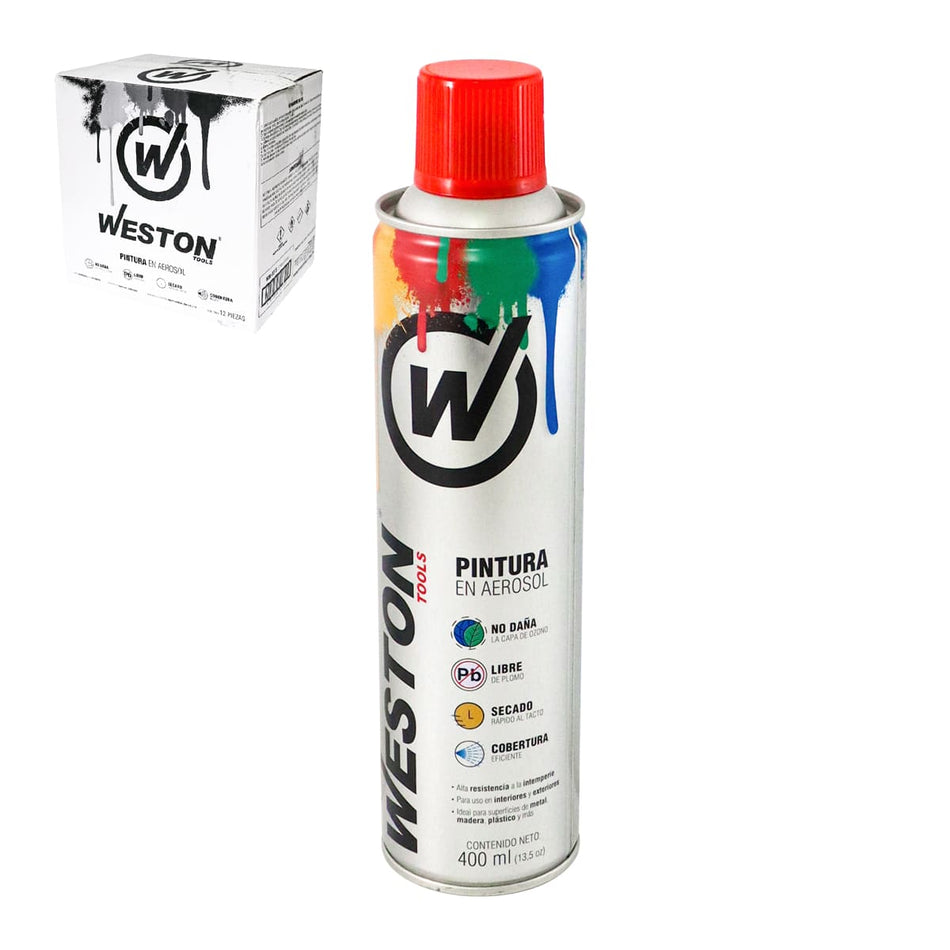 PINTURA AEROSOL ROJO BRILLANTE 400ml (Pr