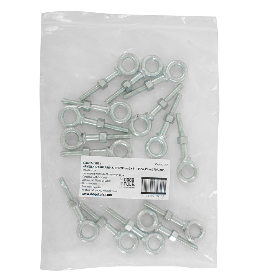 ARMELLA ACERO LARGA 5/16X 2-1/4 FORJADA DOGOTULS SH5061
