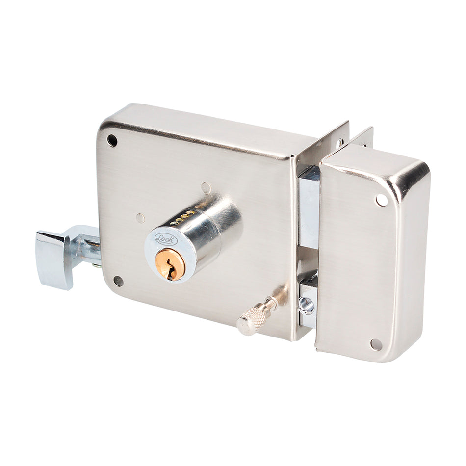Cerradura de sobreponer función instala fácil, izquierda, llave estándar, blíster Lock 33CS