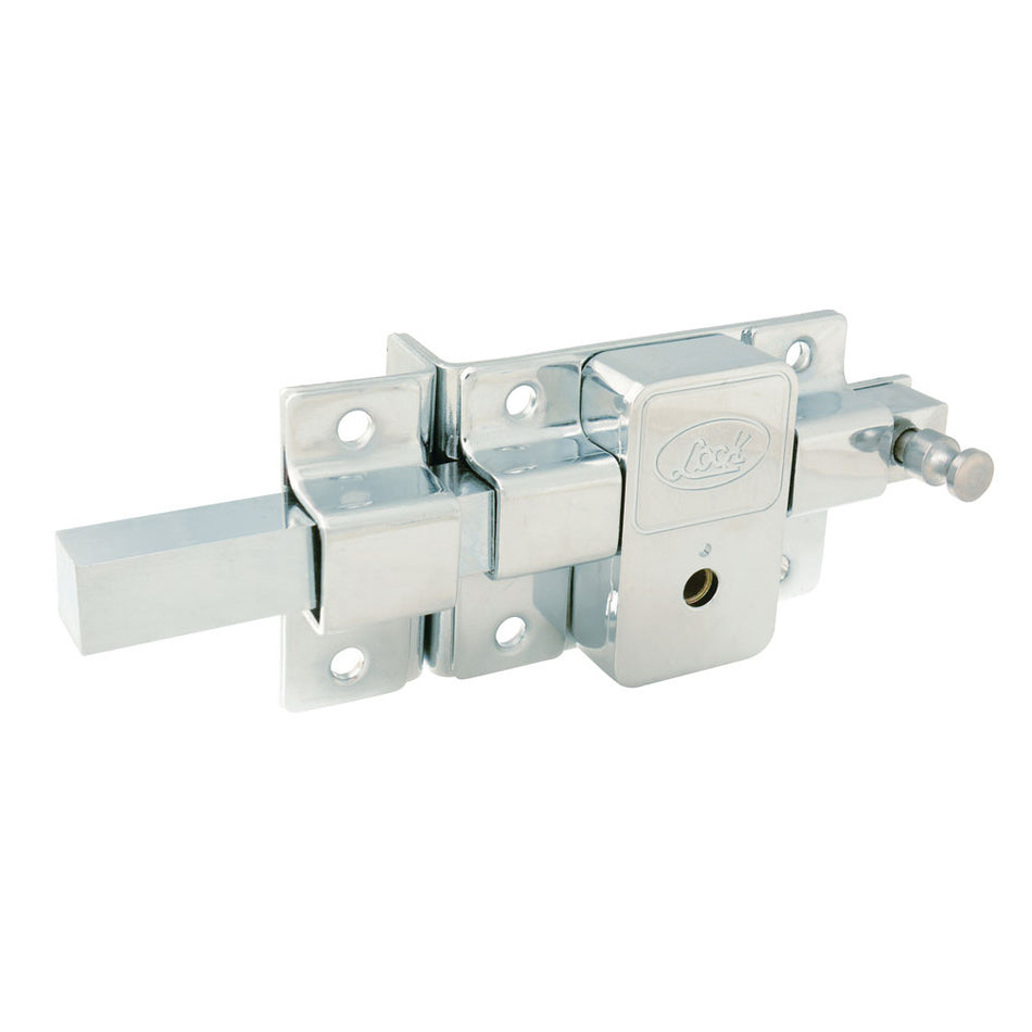 Cerradura de barra fija función derecha, cromo brillante, llave tetra, blíster Lock L580DCBB